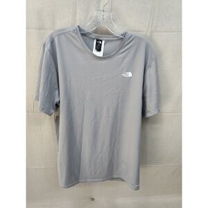 The North Face Mens Circular Design FlashDry T-Shirt Grey Large NF0A8128
